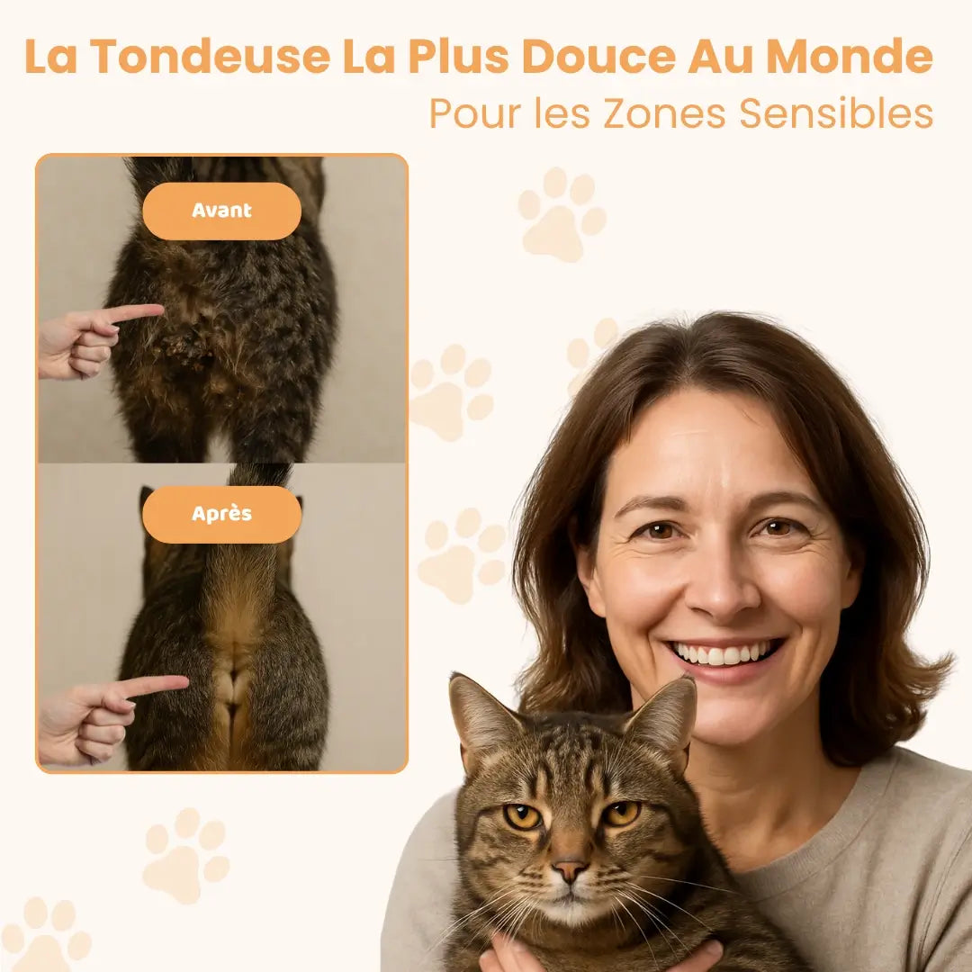 Chatinou™ - Tondeuse de Précision pour Chat