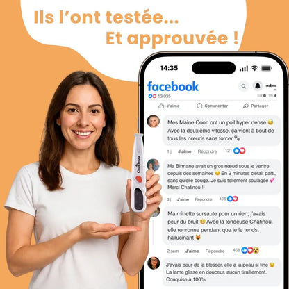 Chatinou™ - Tondeuse de Précision pour Chat - Chatinou