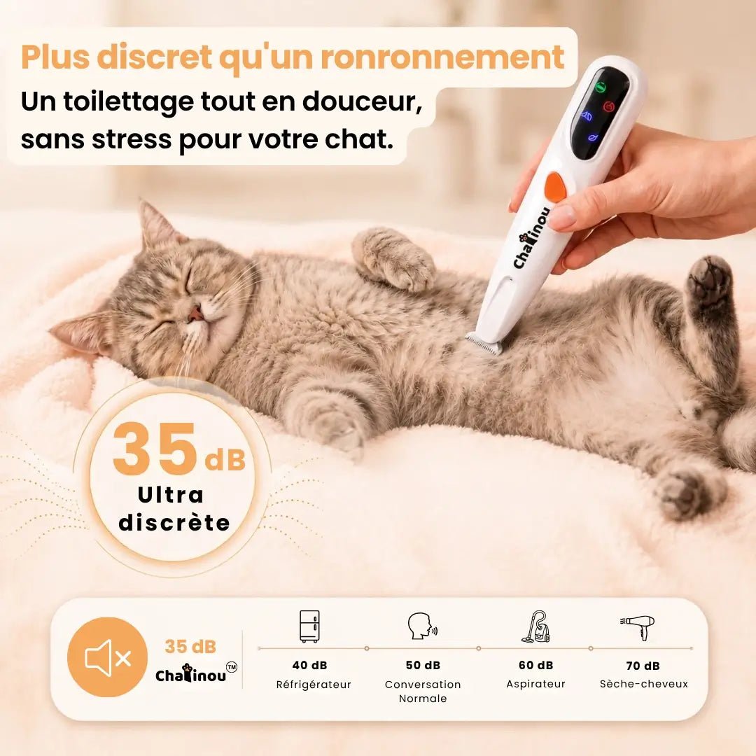 Chatinou™ - Tondeuse de Précision pour Chat - Chatinou