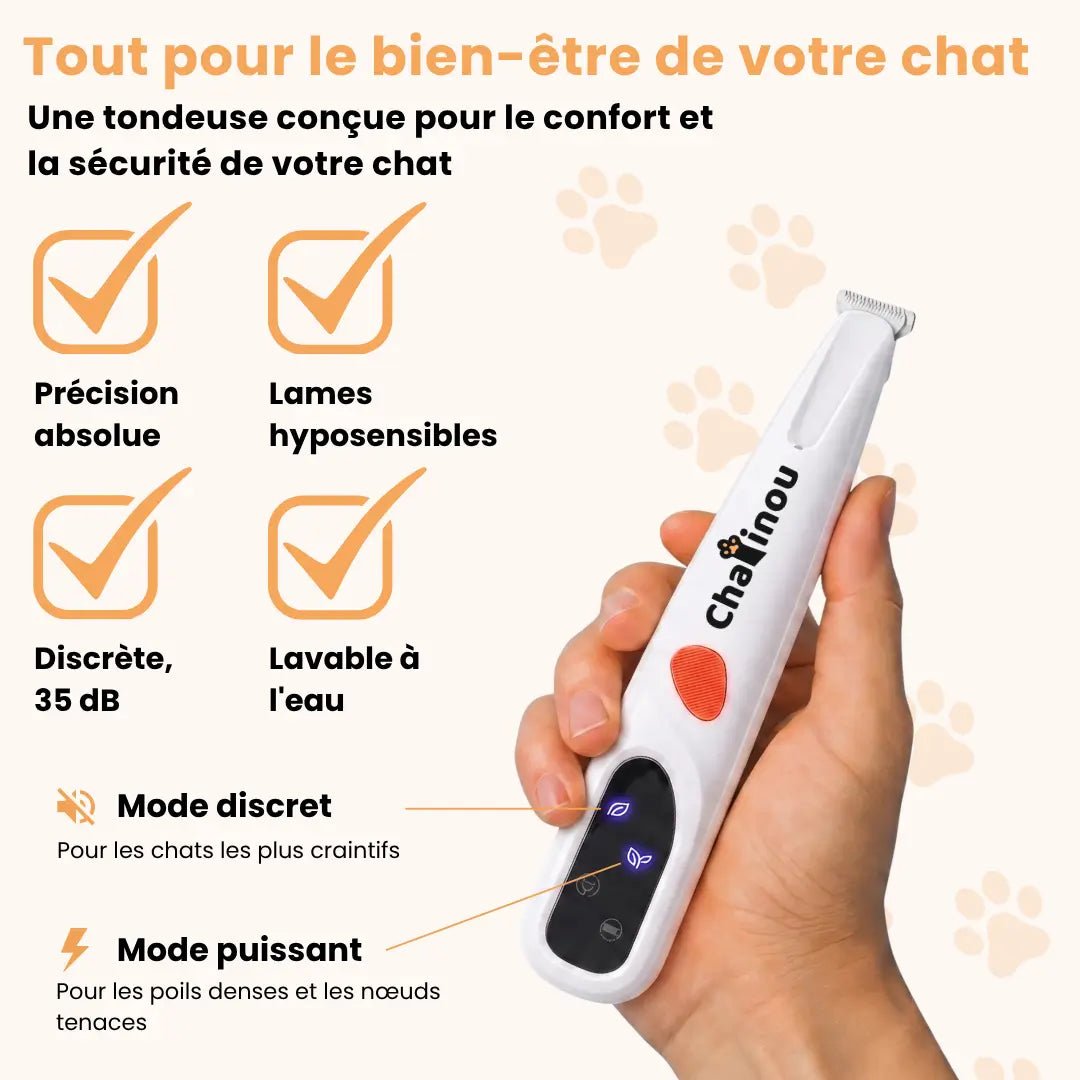 Chatinou™ - Tondeuse de Précision pour Chat - Chatinou