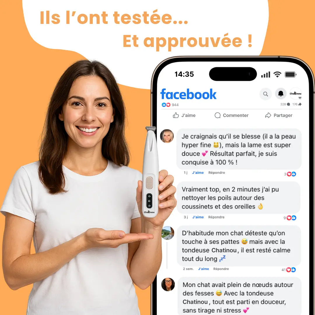 Chatinou™ - Tondeuse de Précision pour Chat